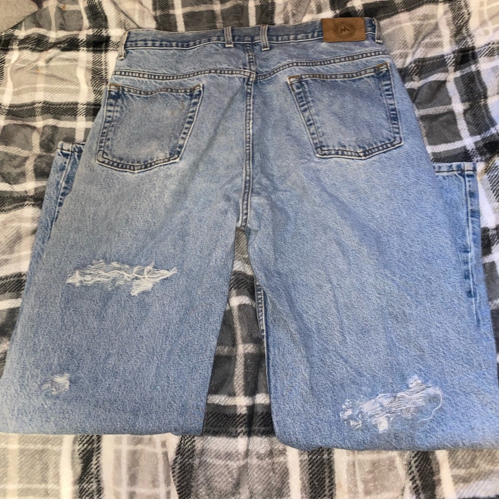 Distressed jeans